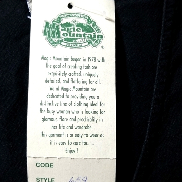 Vintage Magic Mountain Women's Button Up 100% Cotton Vest Y2K - Picture 6 of 7